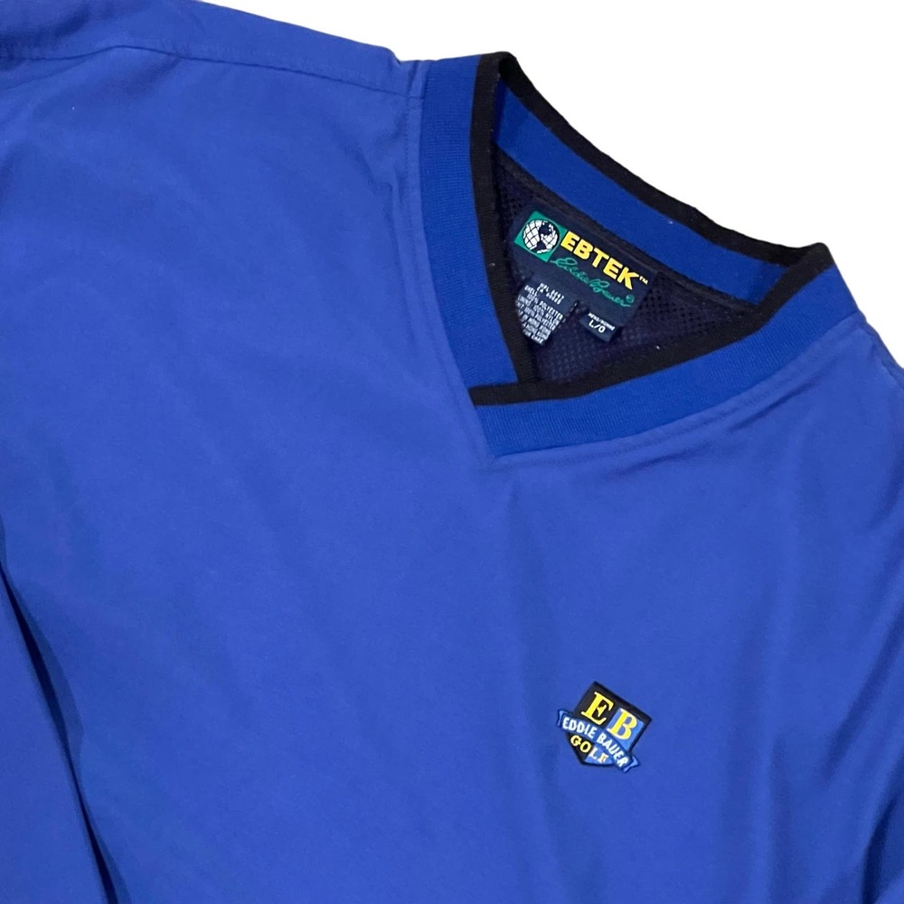 Eddie Bauer, Blue, Golf‎ Windbreaker, Size Large, 786